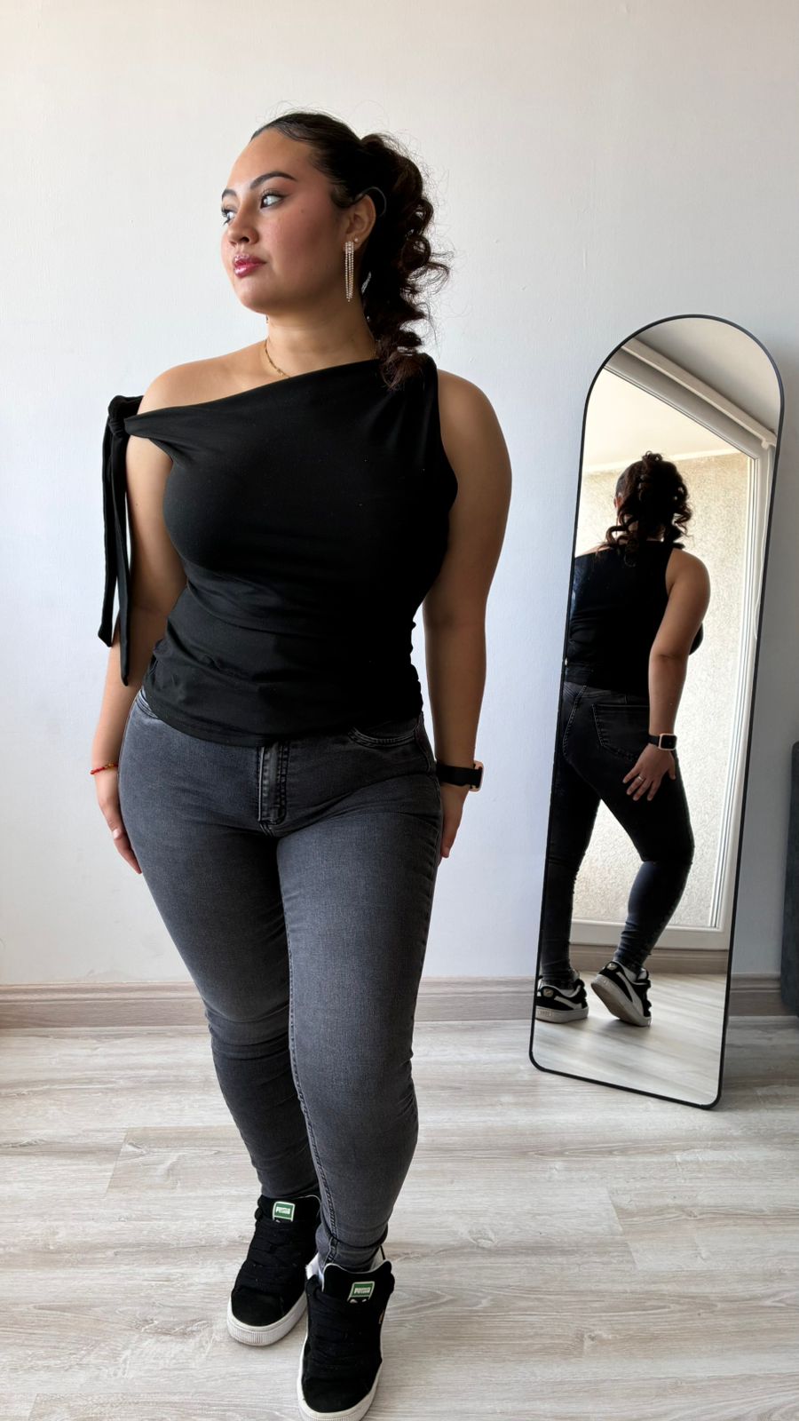 SKINNY JEANS GRIS