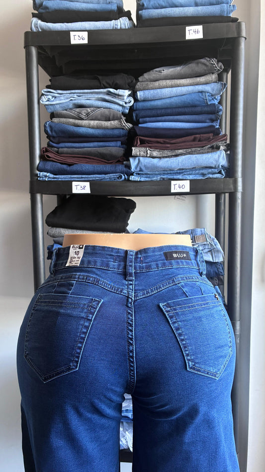 WIDE LEG AZULADO