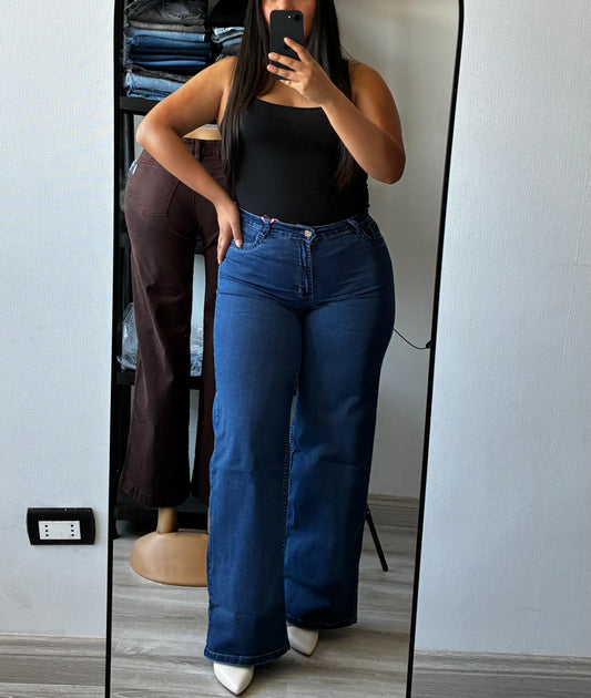 WIDE LEG AZULADO