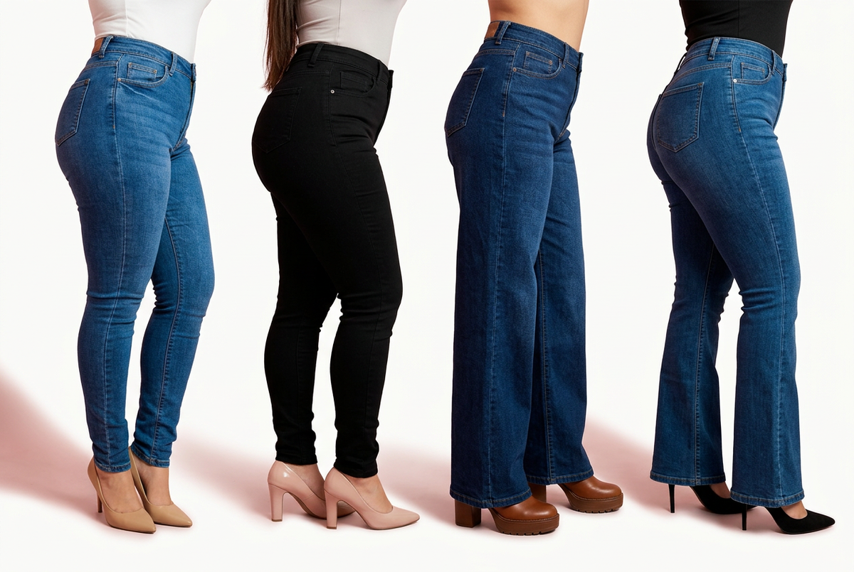 Banner BeleM Jeans - 2 skinny, wide leg y flare
